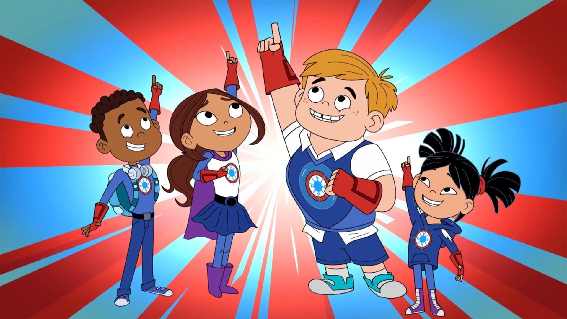 Sparks’ Crew chases a giant ball through Citytown./AJ’s backpack floated away in a lake.