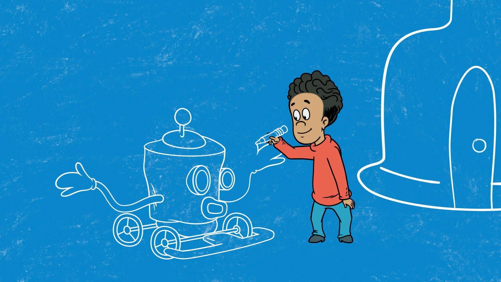 The kids go to Blueprintia where designs become real. / The kids learn about magnets.