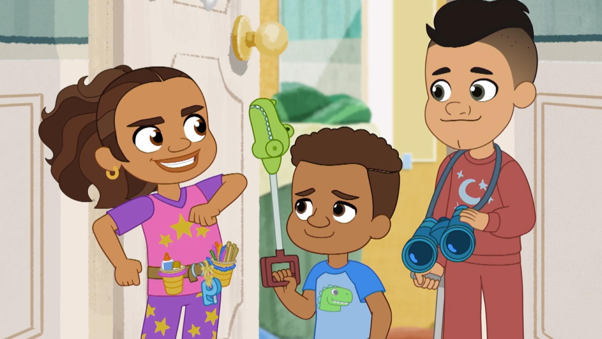 Alma, Eddie, and Junior play a late-night game. / Alma wants to learn to play piano.