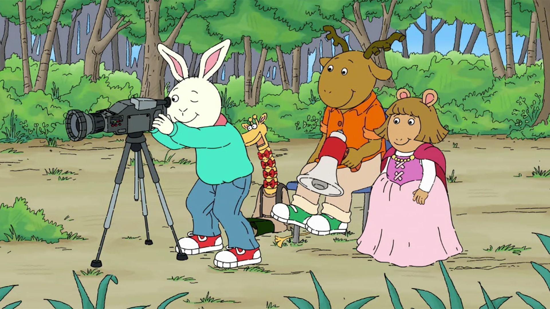 George decides to make a movie. / George lets Binky take the blame for his own mistake.