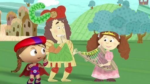Princess Pea and Red are staging a play, and Princess Pea is feeling dramatic (as usual).
