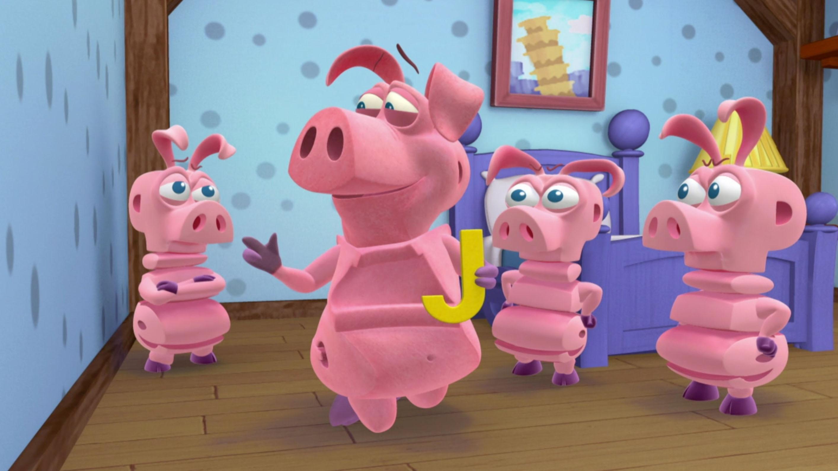 It’s Pig’s birthday! / A mysterious rocket lands in Word World!