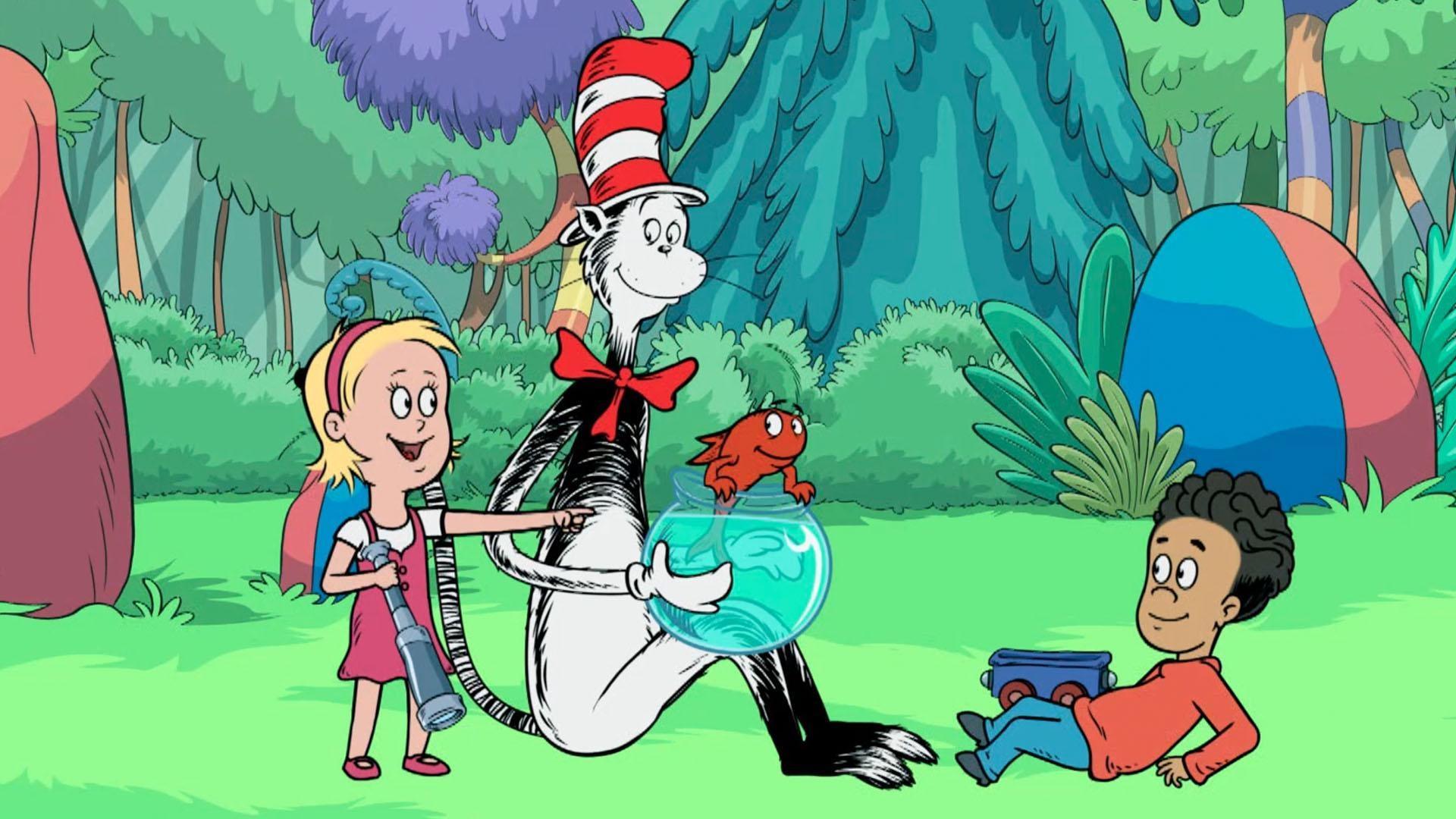 The Cat takes the kids to the Magnetic Fields. / The gang goes to Balance Point.